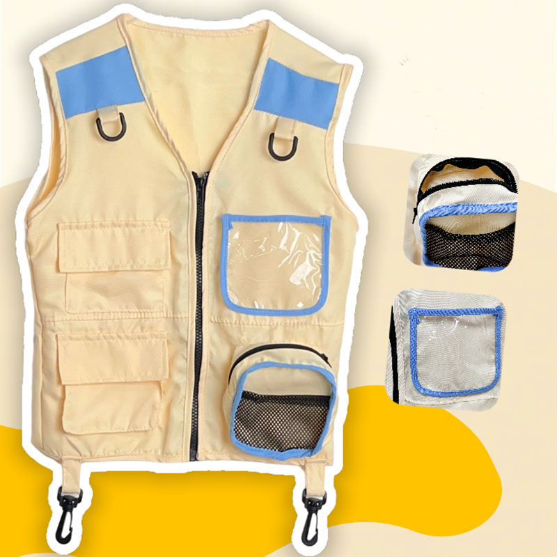 Outdoor Adventure Boys - Children Explorer Vest Pretend Play Cosplay