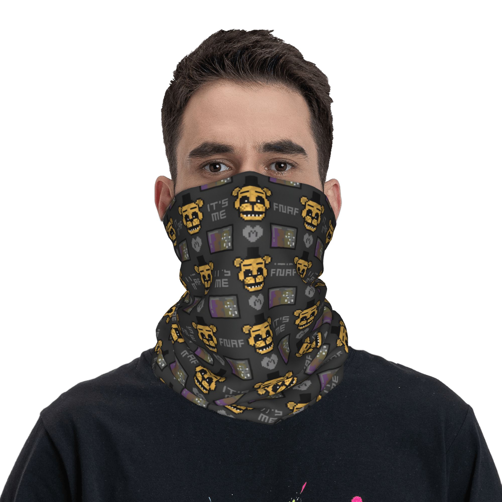 Outdoor Adventure At - Custom FNAF At Freddys Neck Gaiter