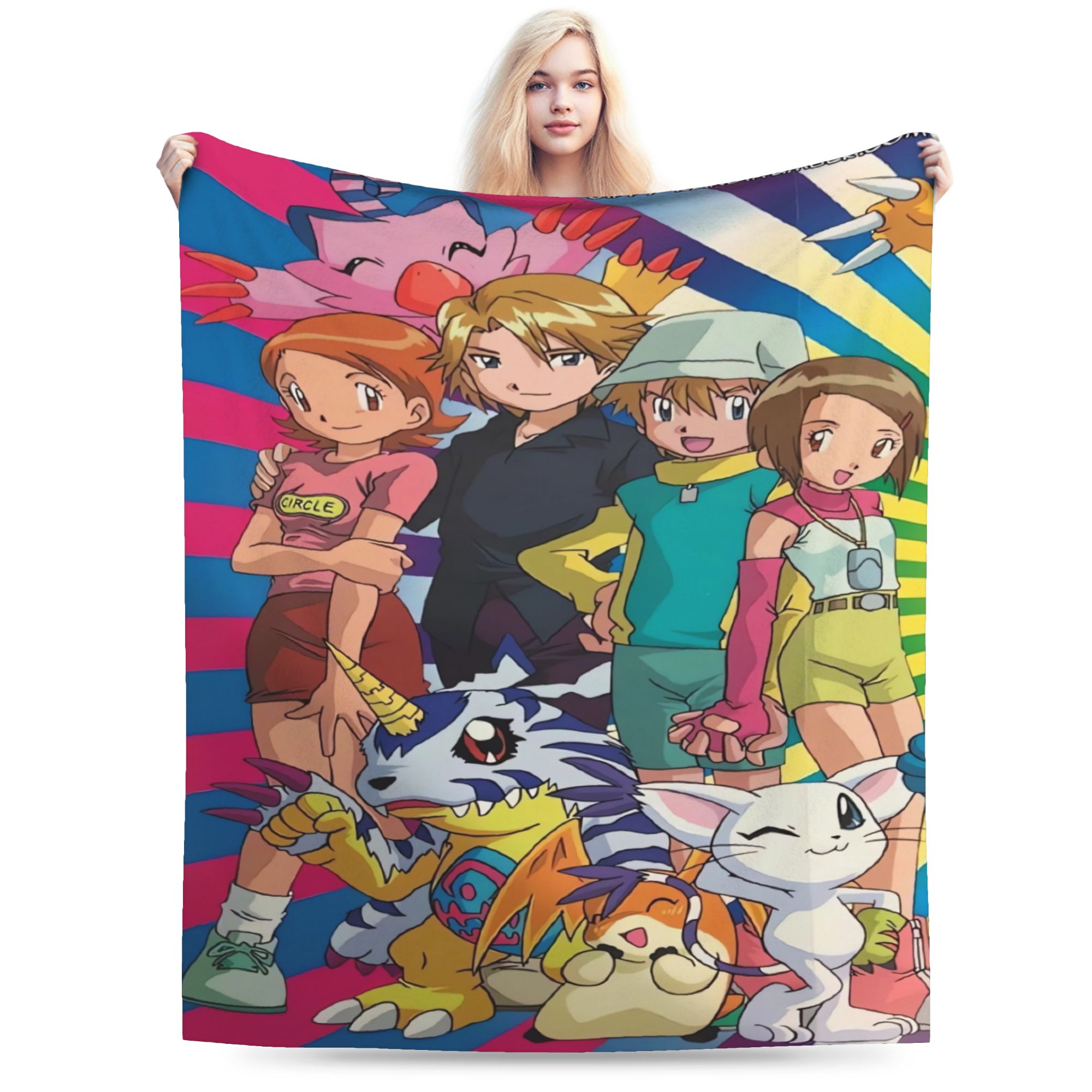 Outdoor Adventure Boys - Digimon Adventure Blankets Quality Super Soft