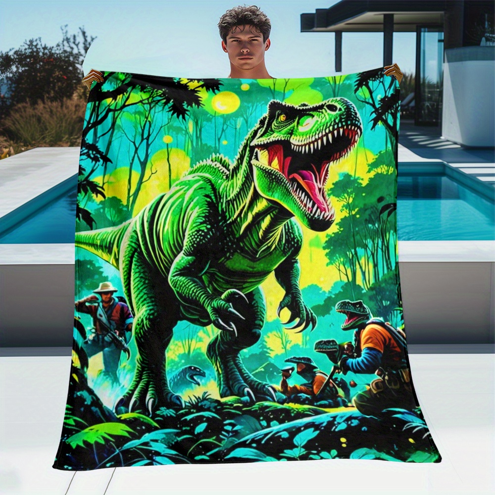 Outdoor Adventure Boys - Dinosaur T Rex Jungle Adventure Fleece