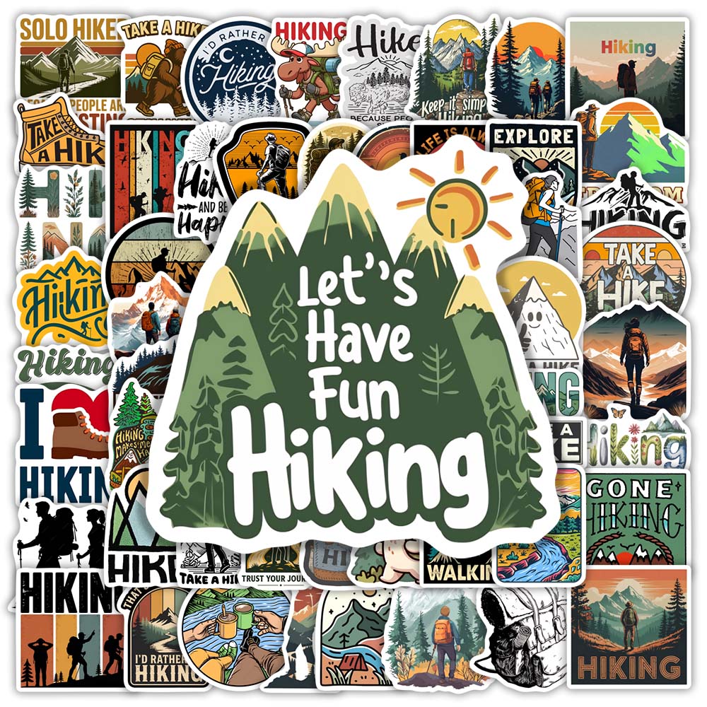 Outdoor Adventure Toys - Cool Outdoor Adventure Hiking Stickers Waterproof