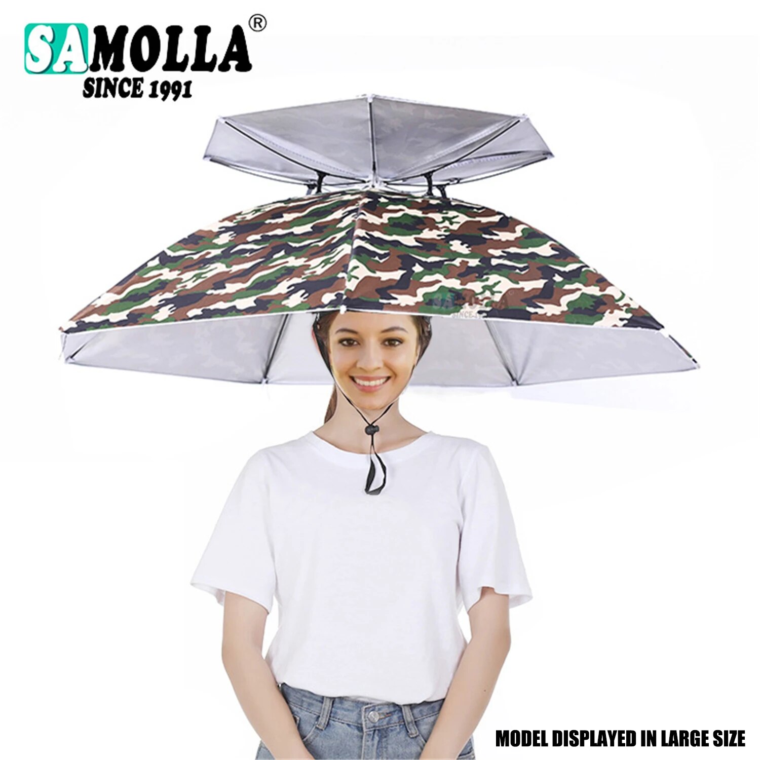 Outdoor Adventure Hat - Rain Umbrella Hat Foldable Sun Shade