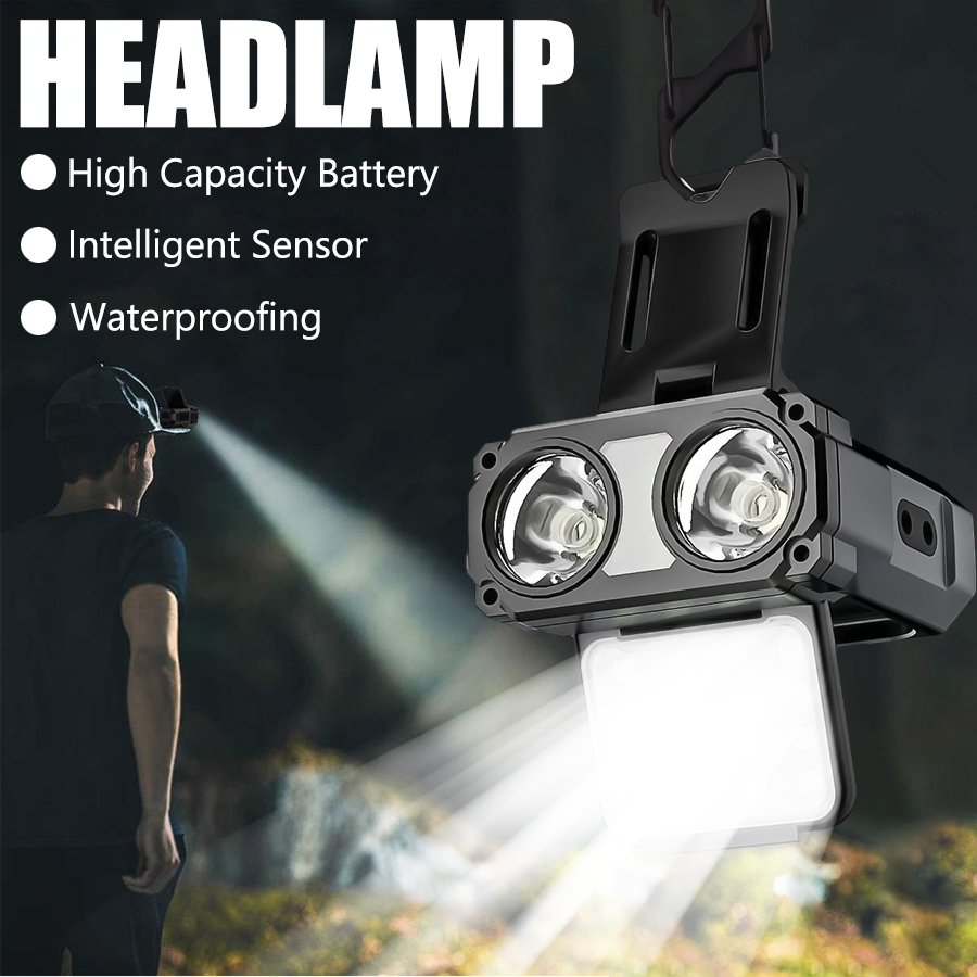 Outdoor Adventurer - Sensor COB LED Headlamp Cap Clip