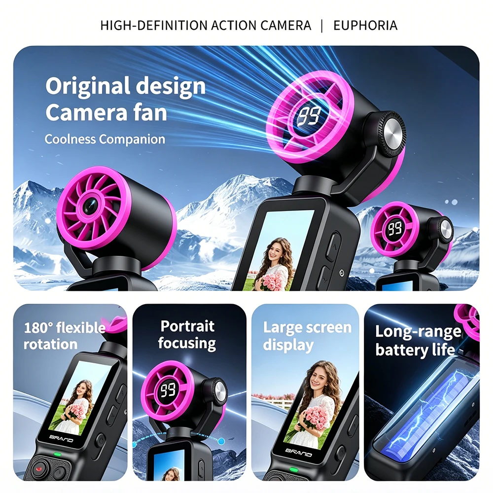 Pocket Fan Action Camera Focus - Outdoor Adventure Video review and price