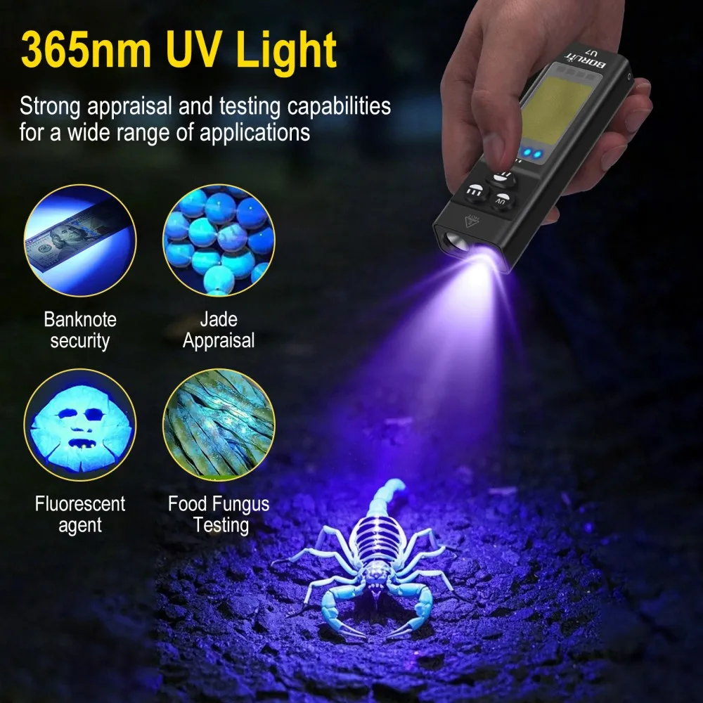 BORUiT U7 UV LED EDC Flashligh - Outdoor Adventurer review and price