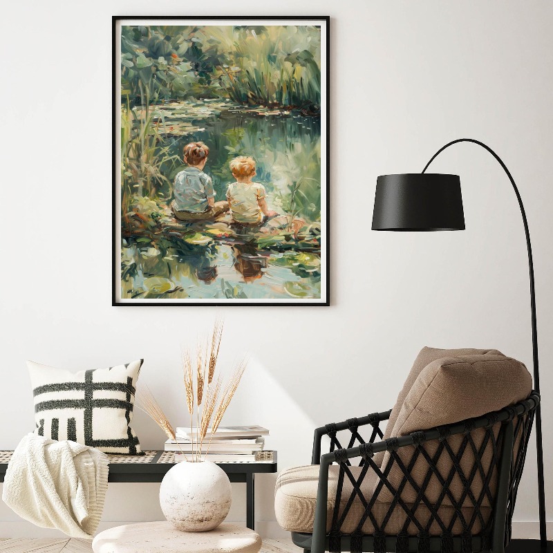 Vintage Boys Room Art Poster B - Outdoor Adventure Boys review and price