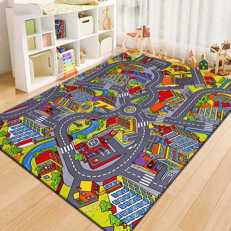Colorful Kids City Map Play Ma - Outdoor Adventure Toys review and price
