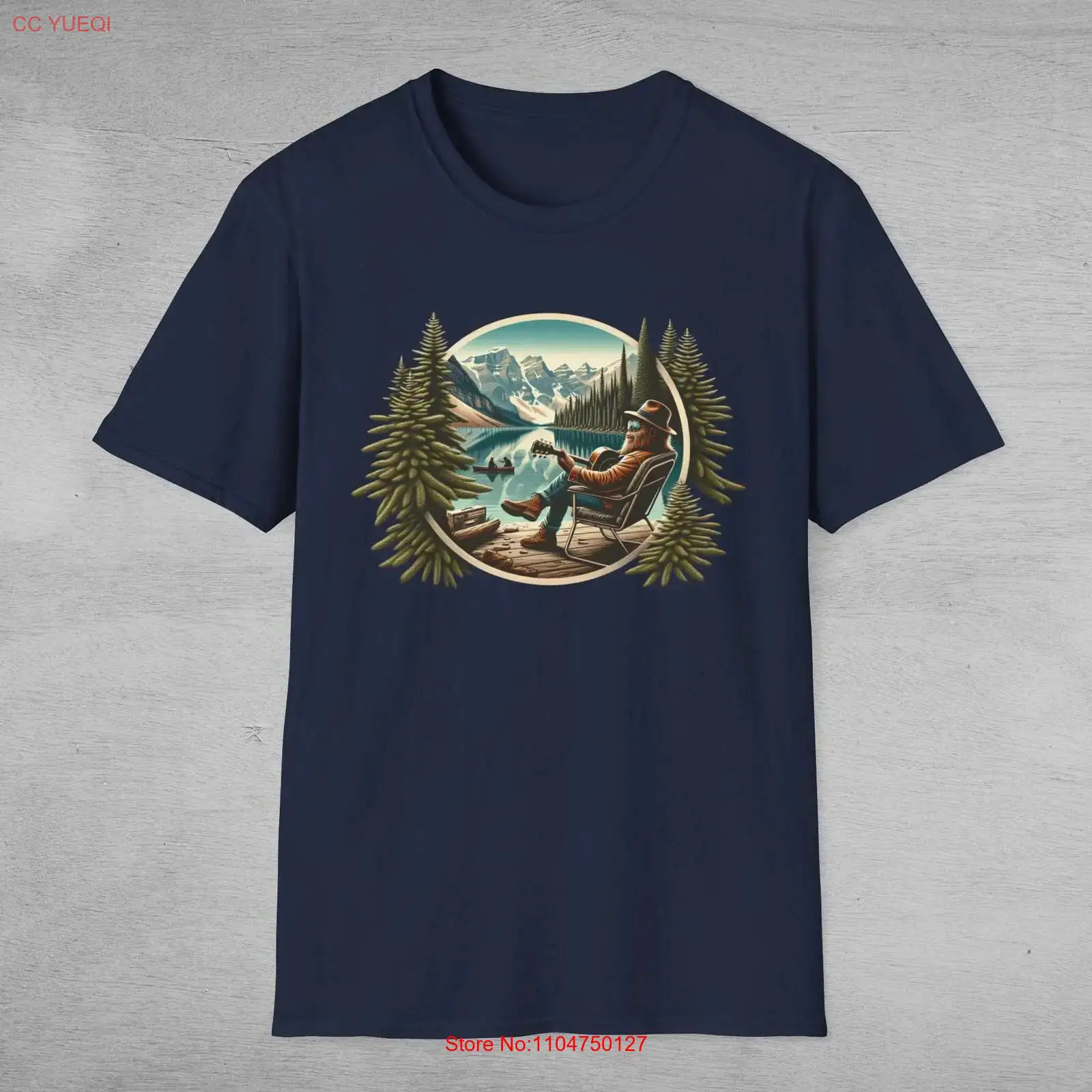 Bigfoot at the Lake T Shirt Sa - Outdoor Adventure At review and price