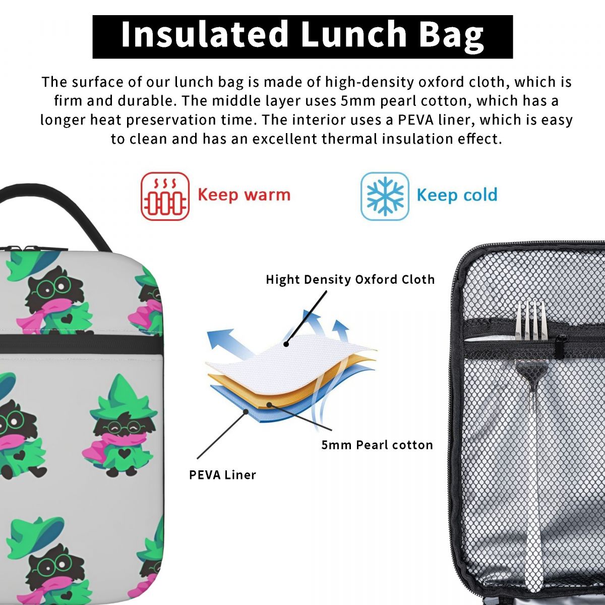 Deltarune Insulated Lunch Bags - Outdoor Adventure Boys review and price